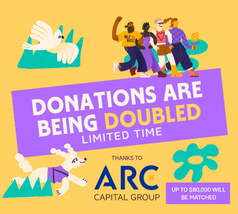 Donations are being doubled for a limited time thanks to ARC Capital Group