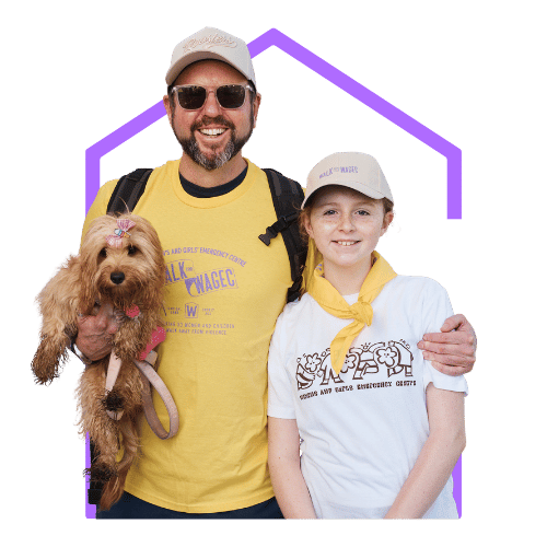 Walk for WAGEC Father and Daughter