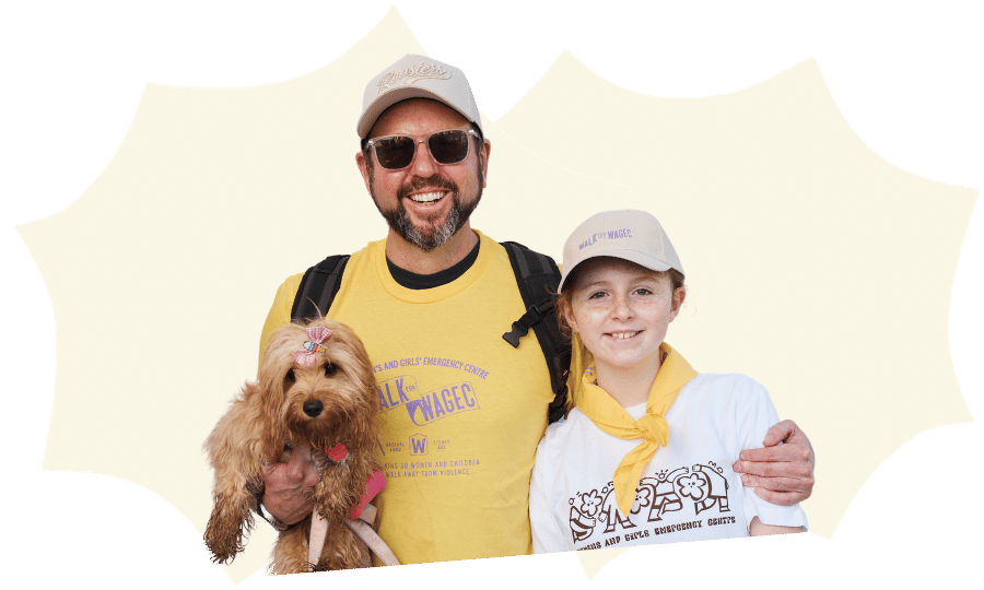 Walk for WAGEC Father and Daughter